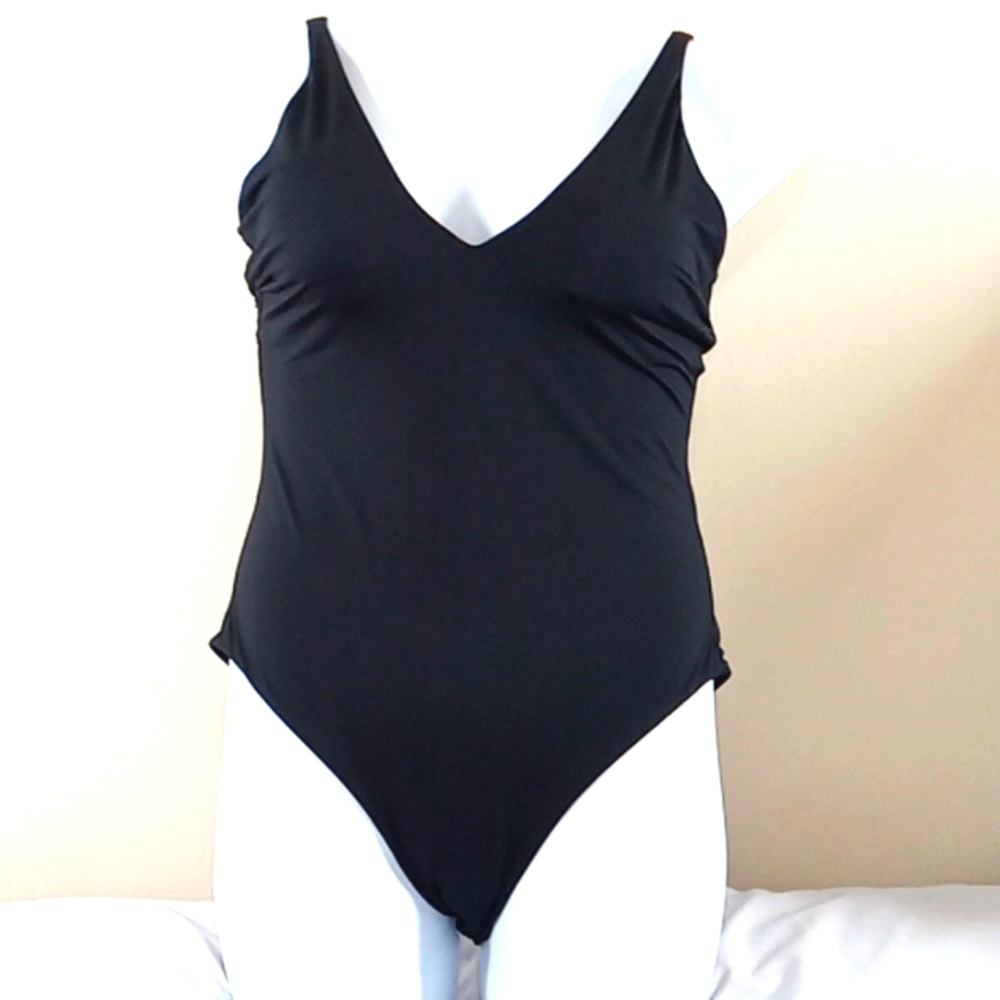 EVERLANE Bathing Suit Black Swimwear One Piece Swim Women New EXTRA LARGE XL